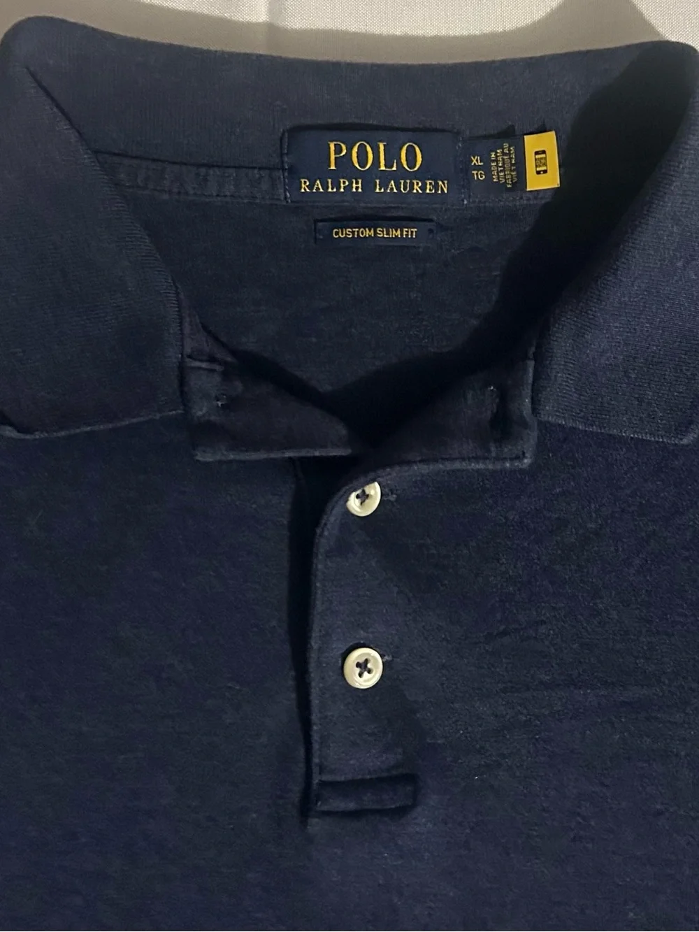 Ralph Lauren Men’s Navy Blue Polo with Embroidered Pony Super Soft